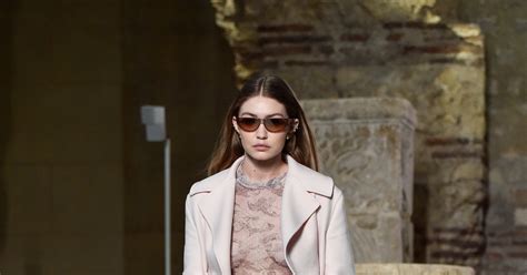 Gigi Hadid Freed the Nipple at Lanvin’s Fall/Winter .